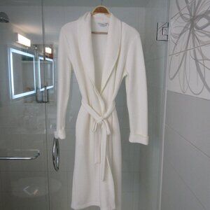 Frette Ivory White Waffle Weave Vestaglia Dressing Robe---M/Medium---NWOT's